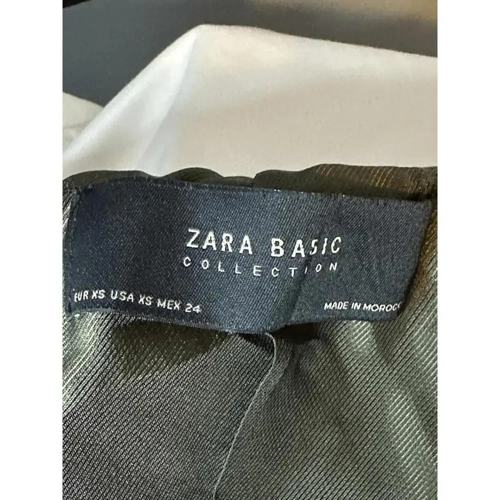 Zara Basic Collection Velveteen Military Blazer XS - Picture 3 of 3